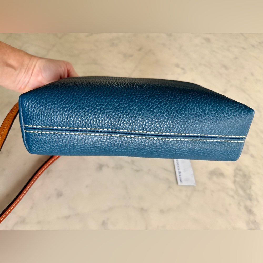 Dooney & Bourke Rosie Blue and Tan Crossbody Bag - Picture 5 of 11